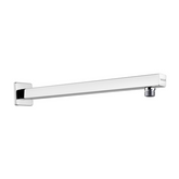 Trueliving_Square Shower Arm (18 Inches) with Flange Silver
